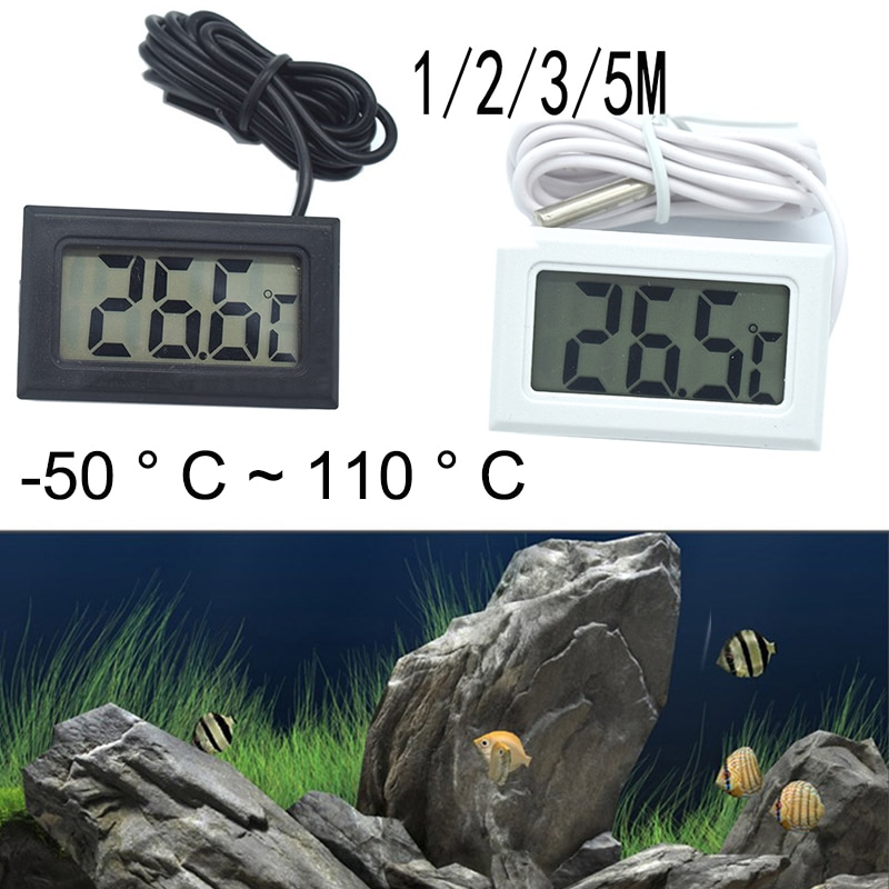 Digitales Aquarium Thermometer – Kabellos, Touchscreen, Hochpräzise Für Süß- & Meerwasser