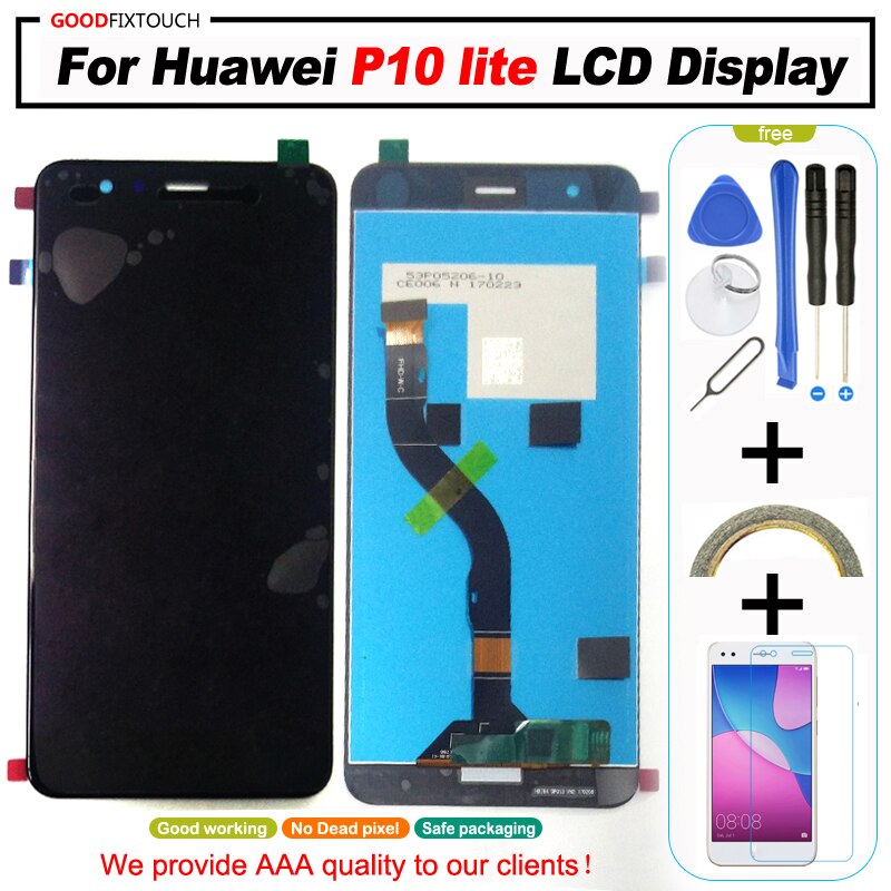 5.2 "originele LCD Voor HUAWEI P10 Lite Lcd-scherm Voor HUAWEI P10 Lite screen WAS-LX1 WAS-LX1A WAS-LX2 WAS-LX3