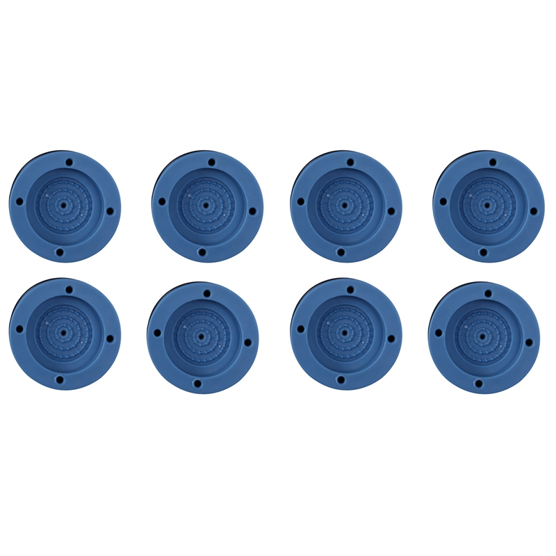 8 Pcs/Set Anti-Vibration Pads Rubber Noise Reduction Vibration Anti-Walk Foot Mount For Washing Machine Mat (Blue)