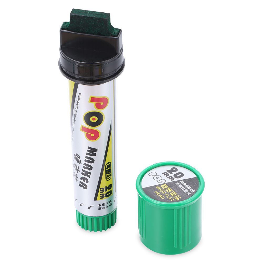 Rotulador permanente de pintura a prueba de agua POP de 20mm, marcadores de Graffiti rellenables para dibujo, póster, suministros escolares de oficina