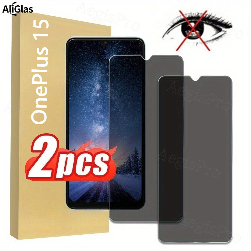 3 szt. Folia Ochronna na Ekran z Powłoką Prywatyzującą robić OnePlus 15, Biała, Twardość 9H, Wodoodporna, Odporna na Upadki, Łatwa w Instalacji