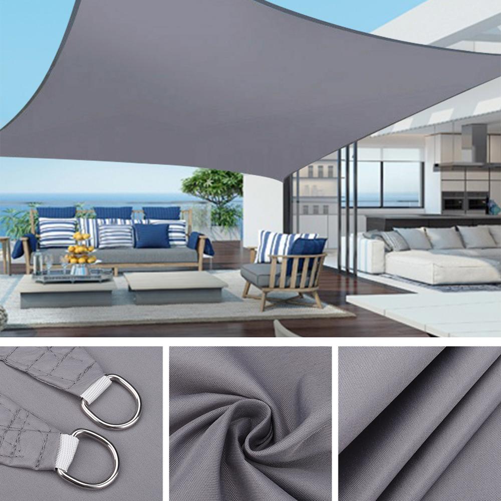 98% UVBlock 280GSM Sonnensegel Markise Rechteck/Platz Für Garten Terrasse Baldachin Schwimmen Sonne Schatten Camping Wandern Hof Segel