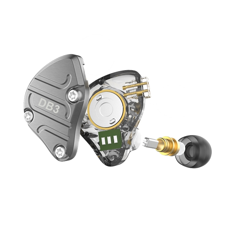 NICEHCK DB3 1BA + 2DD hybride 3 unités de pilote dans l'oreille écouteur moniteur en cours d'exécution Sport écouteur HIFI casque écouteurs IEM DJ Stage 2Pin