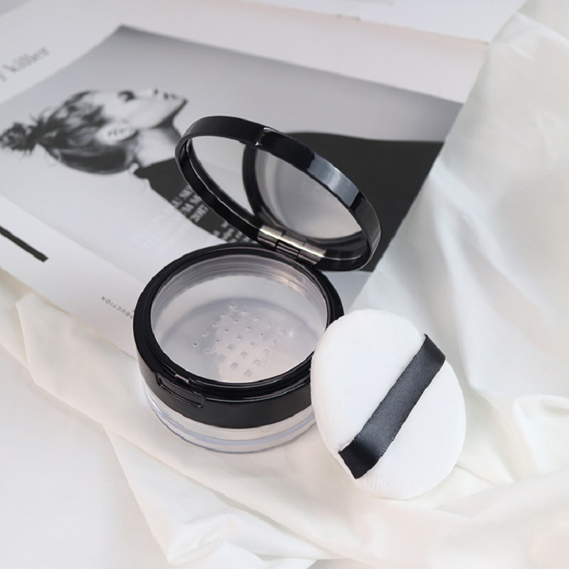Empty Air Cushion Puff Box 1Pc Makeup Case Container with Powder Sponge Mirror for BB Cream Foundation DIY Box Portable Cosmetic: light yellow