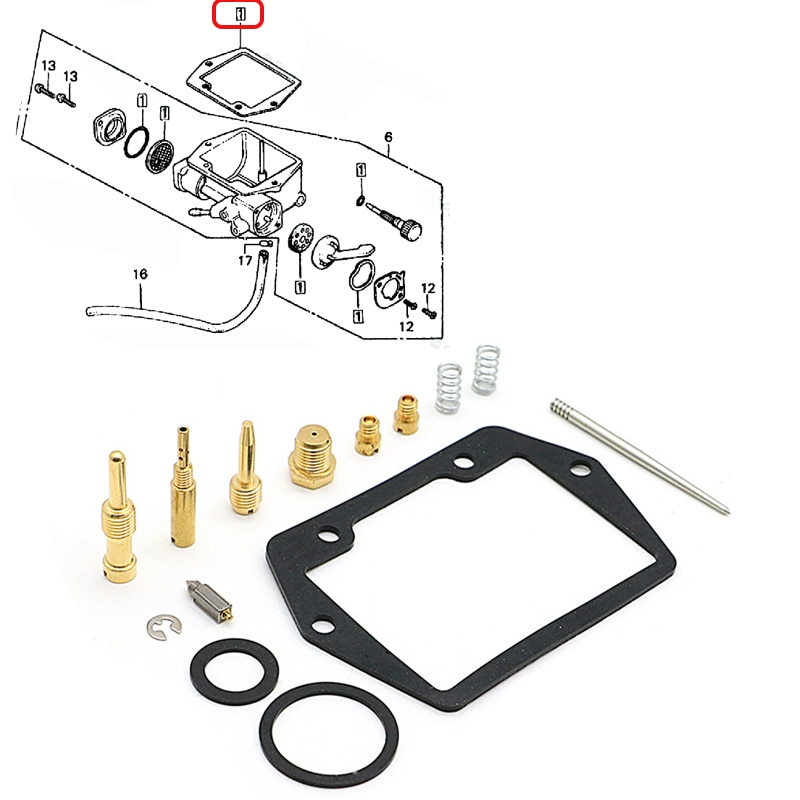 Motorcycle Carb Rebuild Kit For HONDA CT70 Carburetor repair Kit 1969 - 1977 CT 70 TRAIL 70 Carburetor Rebuild Kit 1970 1971