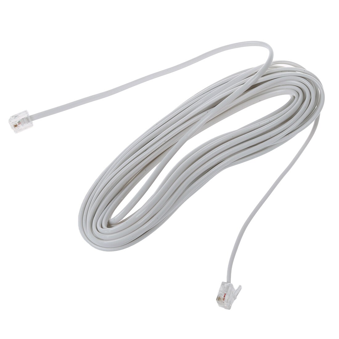 9M 30ft RJ11 6P2C Modular Telephone Phone Cables Wire White