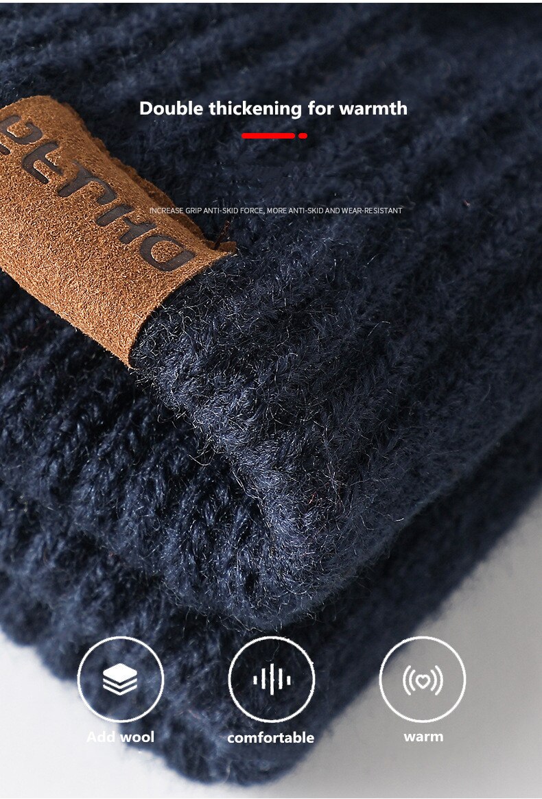 Touch Screen Handschoenen Voor De Winter Wol Gebreide Heren Handschoenen Vrouwelijke Warme Mitten Outdoor Rijden Koude-Proof Handschoen guantes Mitt