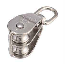 1pcs M15/M20/M25/M32/M50 fishing net Double pulleyPoly Rope Hoist Pulley Wheel Block and Tackle Puller Lift Tools: M15