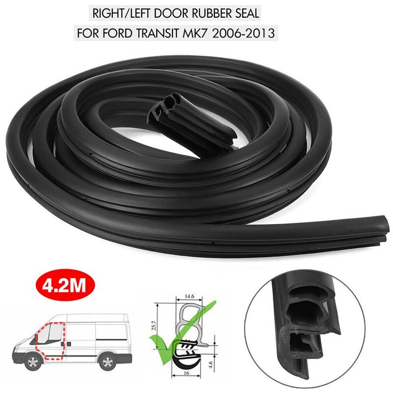 Front RH / LH Sliding Door Weatherstrip Rubber Seal for Ford Transit MK7 2006