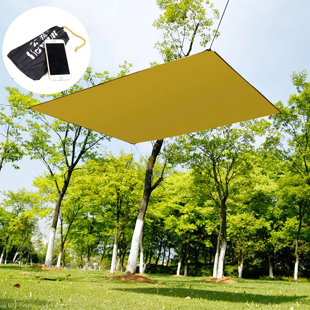 Shade Screen Practical Shade Sail Shelter Square Camping Cloth 190T Polyester Canopy Camp Awning Waterproof Tent Cloth