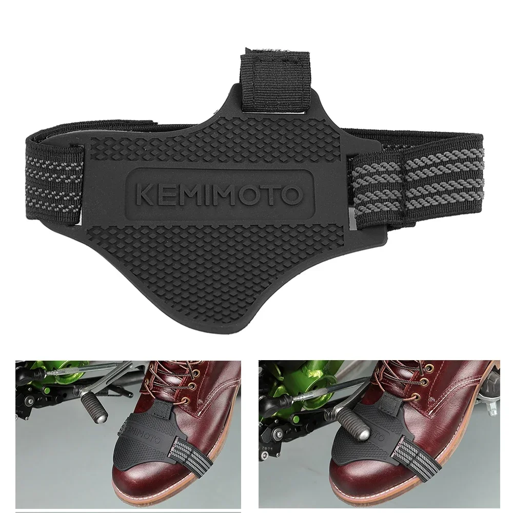 KEMIMOTO Motorrad-Schuhüberzug, Schutz für Motorrad-Schalthebel, verstellbar, langlebig, Kofferraumschutz, rutschfester Schalthebel