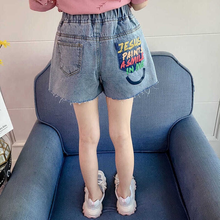 Süße Sommer-Shorts Für Mädchen - Baumwolle Mit Schleife In Rosa Und Blau