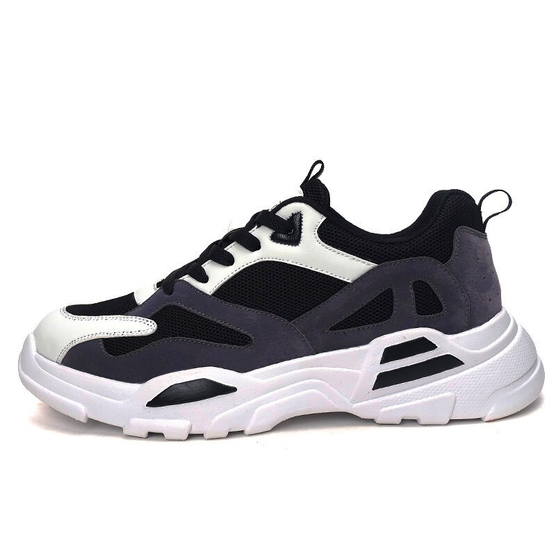 High end Breathable Lightweight rubber sole mens shoes sports casual shoes mesh shoes Zapatillas Men Casual Shoes Zapatos Hombre: Black / 8.5