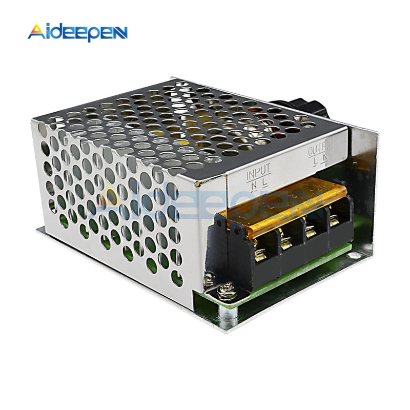 Ac 220v 4000w scr elektrisk motor hastighetsregulator spenningsregulator mørkere elektronisk voltregulator mørkere termostatregulator