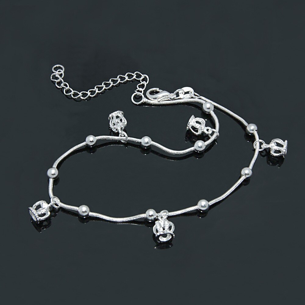 Cavigliera corona in argento Sterling 925 argento nobile estate corona moda cavigliera per donna 2020 elegante regalo gioielli Pulseira