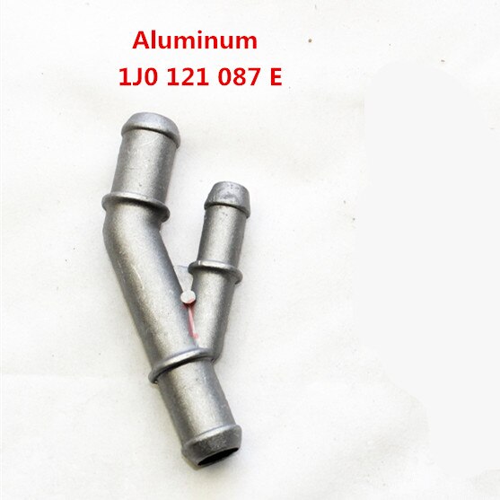 Aluminium Alloy Cooling Coolant T-Fitting Hose Pipe Connector For VW MK4 Golf Jetta Bettle A3 S3 TT 1.8T 1J0121087E 1J0122109AQ