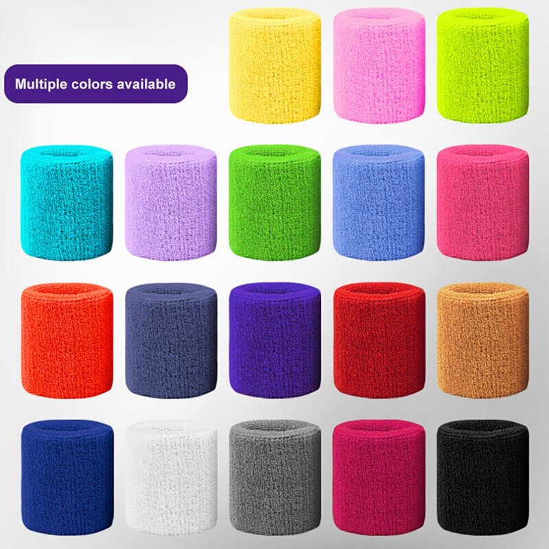 Pols Sport + 1 Pc Hair Band Wrap Bandage Fitness Hand Ademend Zweet Ondersteuning Polsband Absorberende Hoofd Wrap Katoen Set