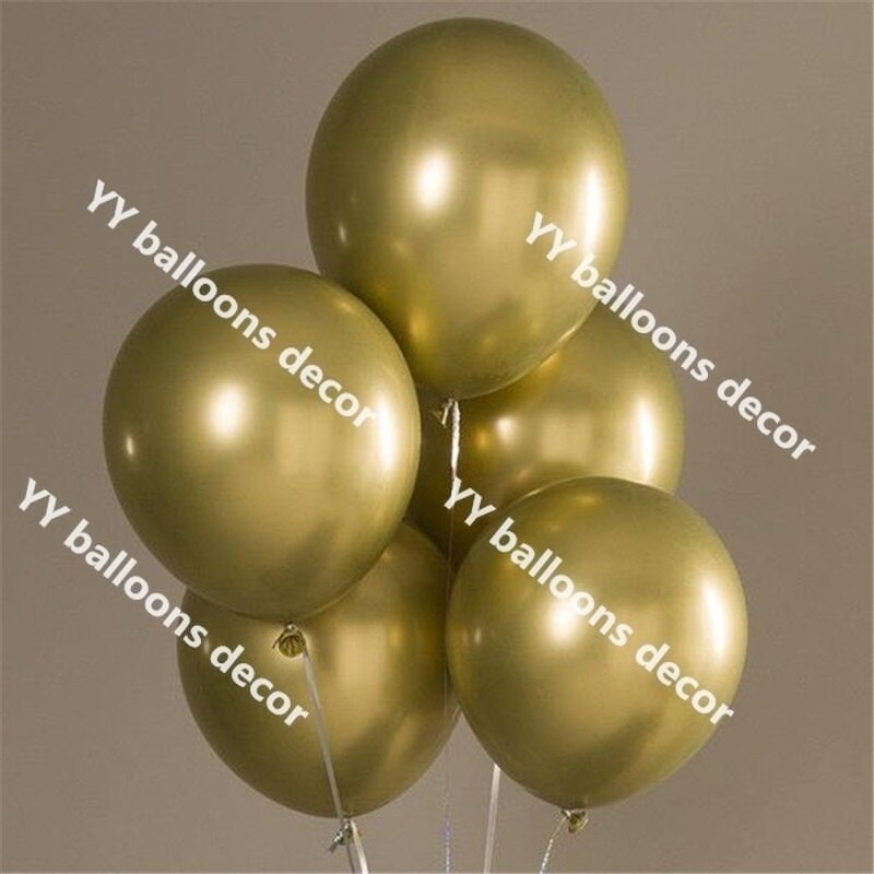 100Pcs DIY Birthday Party Balloons Garland Arch Kit Baby Shower Skin Coffee Globos Lady Wedding Anniversary Ballon Decoration
