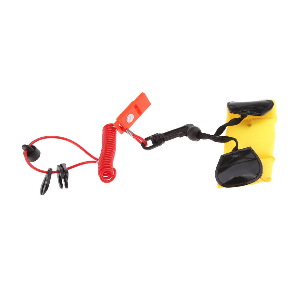 Safety Tether Lanyard Kill Stop Switch Buoyancy Wrist Strap for Boats Yachts