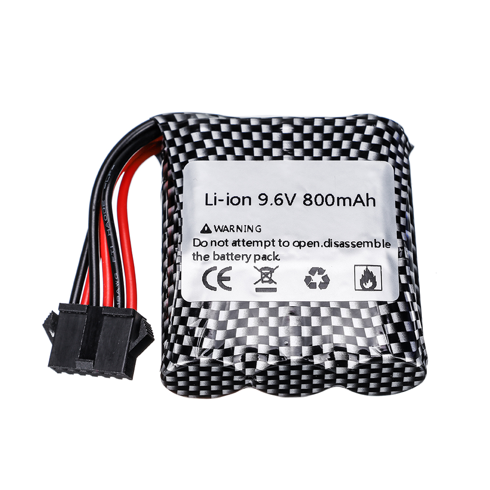 9,6 V 800mAh Li-Ion Akku Für 9115 9116 S911 S912 hoch Energie RC Lkw RC Auto 9,6 v batterie 16500 6P-SM stecker