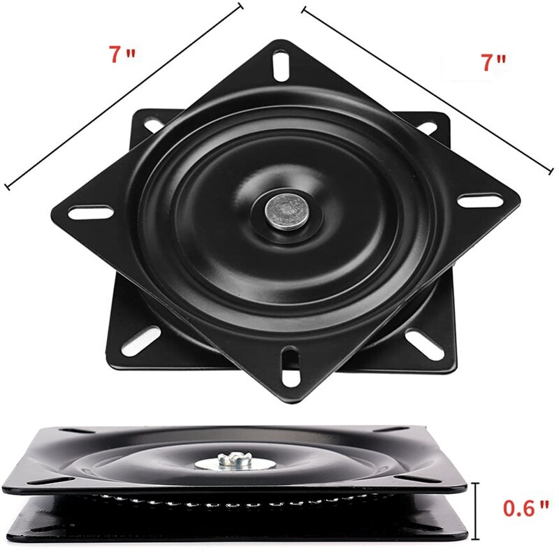 7inch Bar Bearing Stool Swivel Replacement Seat Base Table Furniture Bar Stool Swivel Plate Black