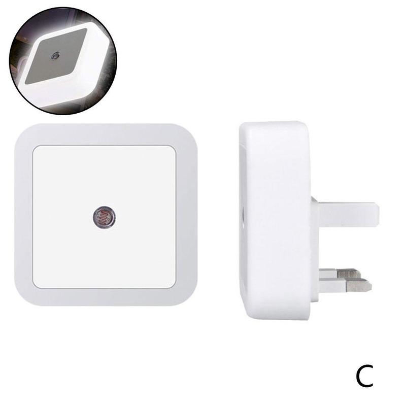 Led Nachtlampje Sensor Verlichting Mini Eu Us Plug In Lamp Saving Kids Verlichting Energie Slaapkamer Lage Verlichting Kamer Voor kinderen Li B3E0: white UK