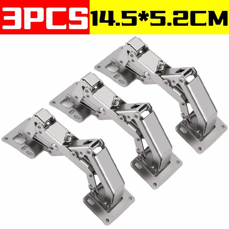 170- graders hengsler rammeløse skapdørhengsler skjult hydraulisk justerbar monteringshengsel garderobe myklukkende bufferdempere: Gul