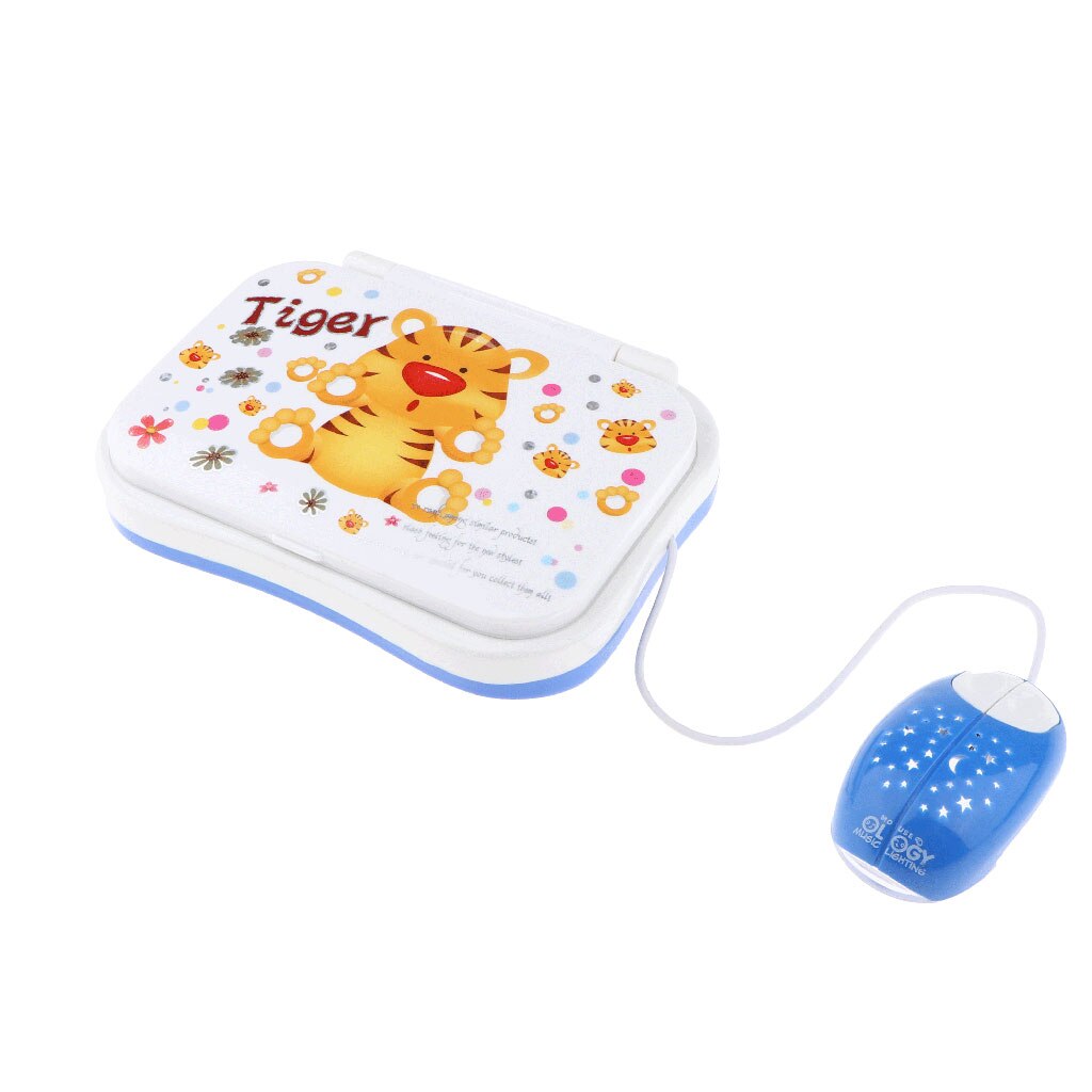 Cartoon Folding Chinese and English Bilingual Education Learning Machine Kids Laptop Toys Baby Electronic Toy For Children