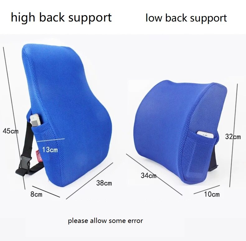 Mesh Lumbar Support for Office Chair Back Support Low Back Pain Pillow Office Chair Orthopedics Pillow Back Rest Pillow