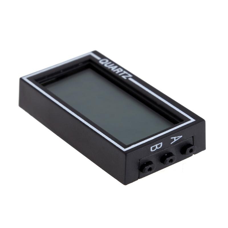 Mini horloge numérique éclairée pour voiture, tableau de bord, Date, heure, calendrier, véhicule noir, horloge électronique numérique de