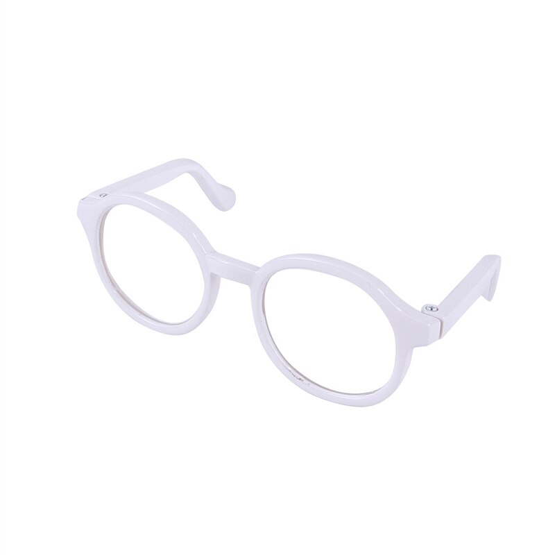 Funny Pet Cute Glasses Plastic Transparent Cat Sun Glasses Dog Teddy Personality Pet Dress Up Pet Supply Decoration Accessories: white