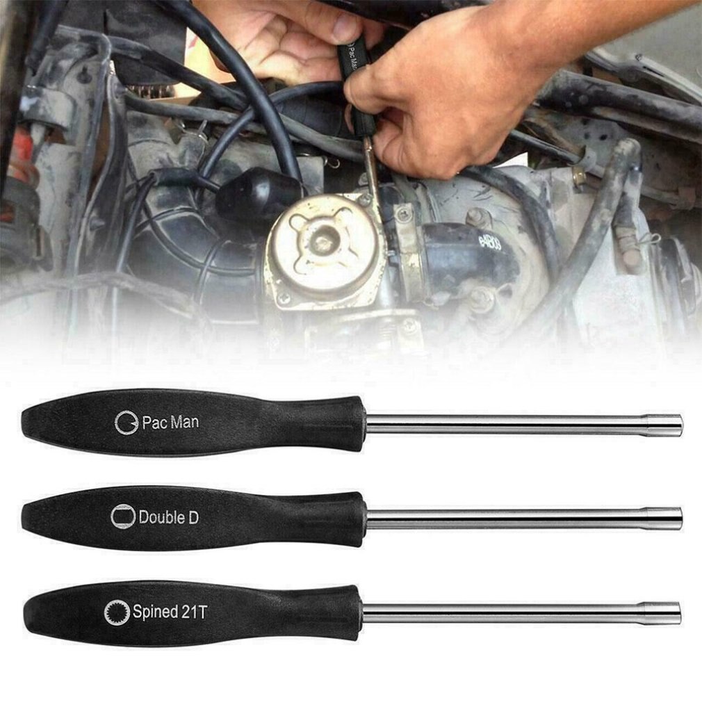 3pcs Carburetor adjustment screwdriver tool set Double D&Pacman&splined Carburetor adjustment screwdriver set