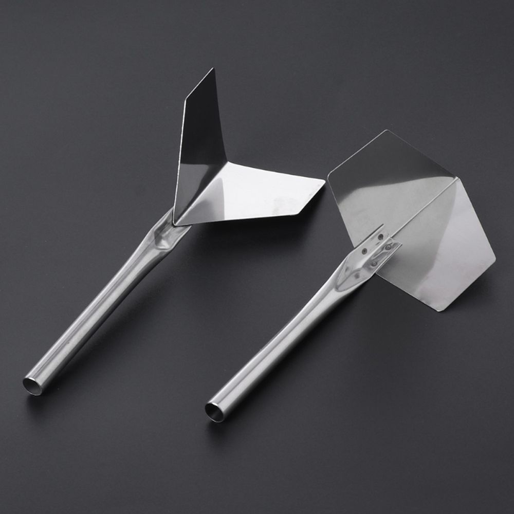 Mango de Metal de acero inoxidable para jardín, de 90 grados, paleta de yeso para esquinas exteriores, espátula, herramienta con borde para mejorar el hogar 1 unidad