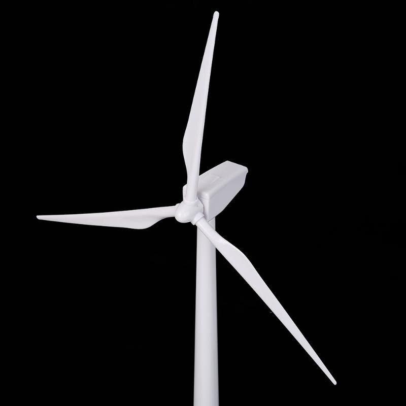 Desktop Model-Solar Powered Windmills/Wind Turbine&ABS Plastics White