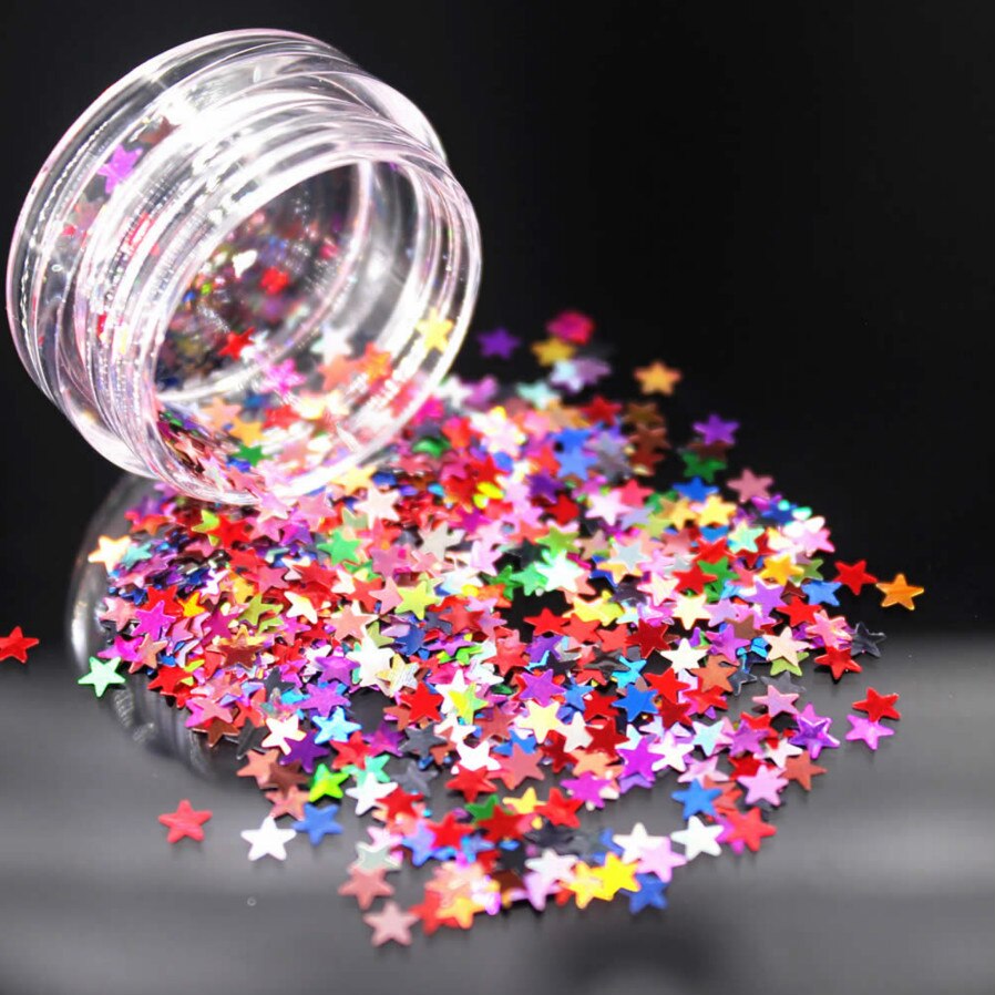 1Kasten Farben Holographische Pailletten funkeln Schimmer Diamant 12 Farbe Auge Glänzende Haut Textmarker Gesicht funkeln Festival machen-hoch Starten