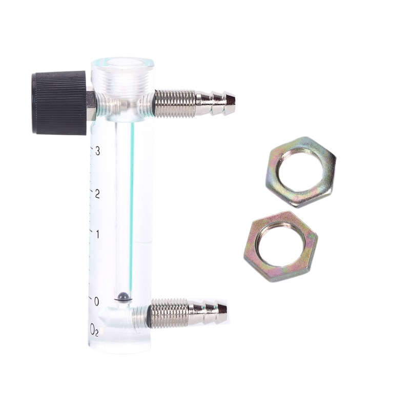 0.1-3LPM 1L Zuurstof Flowmeter Flowmeter Met Regelklep Voor Zuurstof Lucht Gas