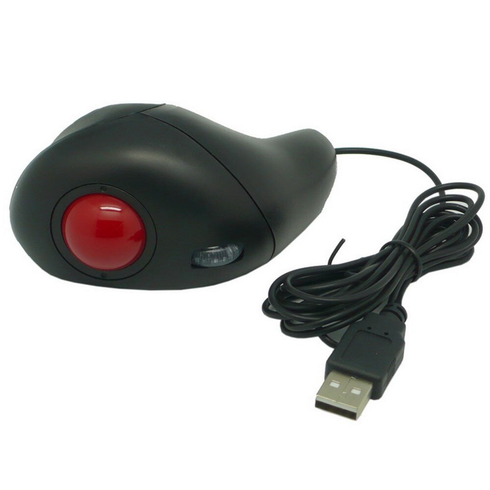 Hand-Held USB Trackball Mouse Optical Win 7 OS Mice Cable Grip / Desktop Dual-Purpose Track Mouse For Laptop PC Home Computer