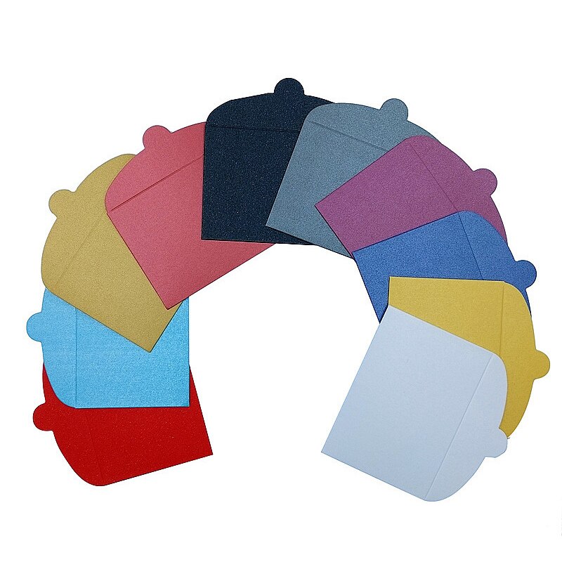 10*7CM Small Greeting Card Name Card 100 pieces/lot Envelope Pearlescent Paper Mini Envelopes
