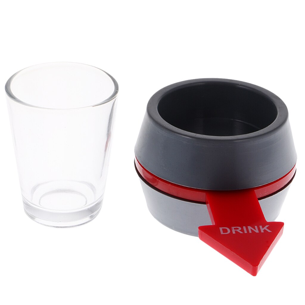 Spin The Shot Glass Drinking Shot Glass with Spinning Wheel Bar Games Fun Party Toys
