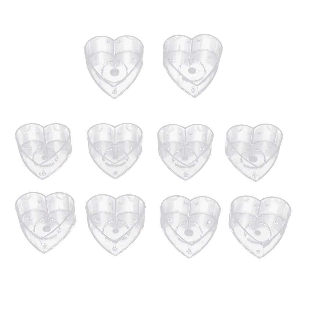 10 Love Heart Tealight Holder Tea Light Candle Cups Wedding Decor Candle DIY