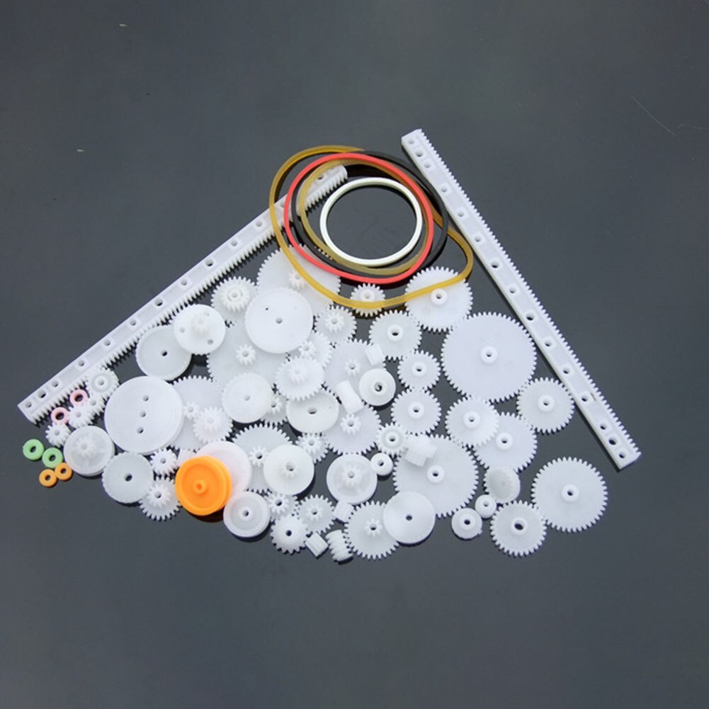 75pcs Repair Tool Worm Gear DIY Kit Single Double Layer Crown Necessary Cog Wheels Assorted Gearbox Car Model For Robot Pulley