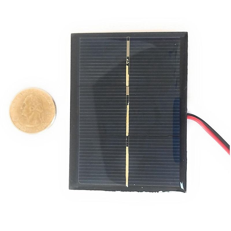 2x Zonnepanelen - 80x60mm - 1.5V 400mA - Polykristallijn Silicium - DIY Projecten