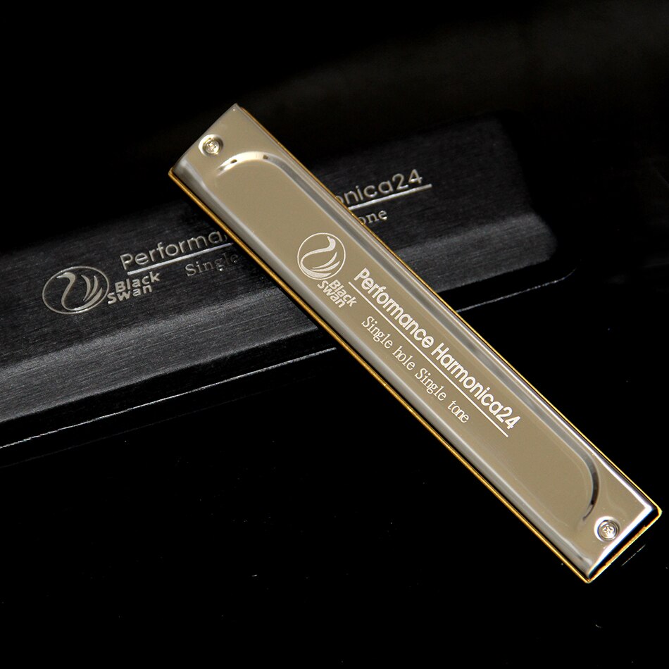 Harmonica Swan Harmonica 24 trous, haut de gamme, performance clé C, monotrou, monoton