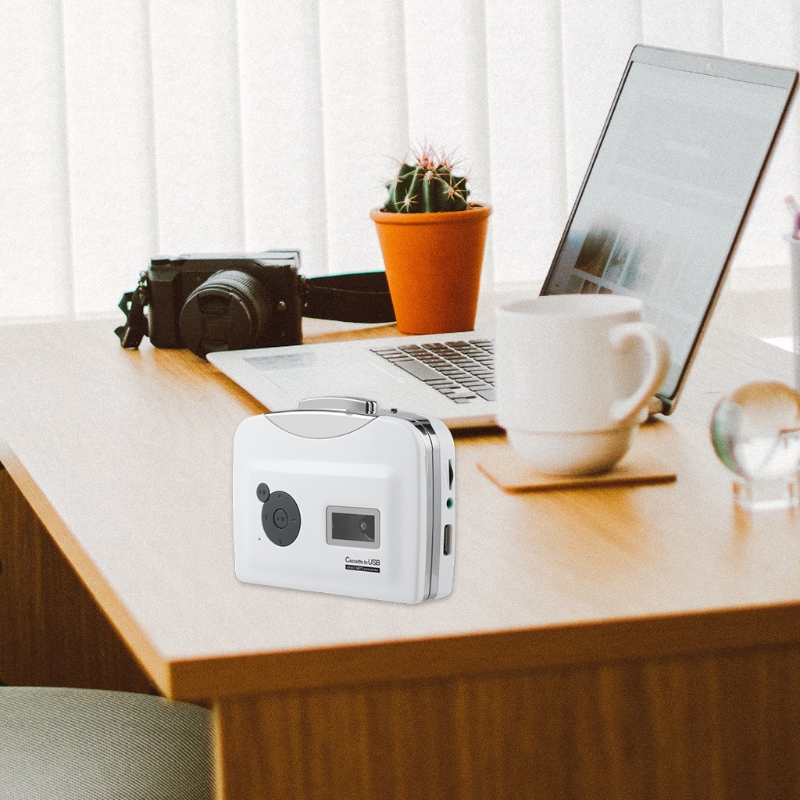 Cassette Tape Player to MP3 Converter 128Kbps Bit Rate Plug &amp; Play Converter