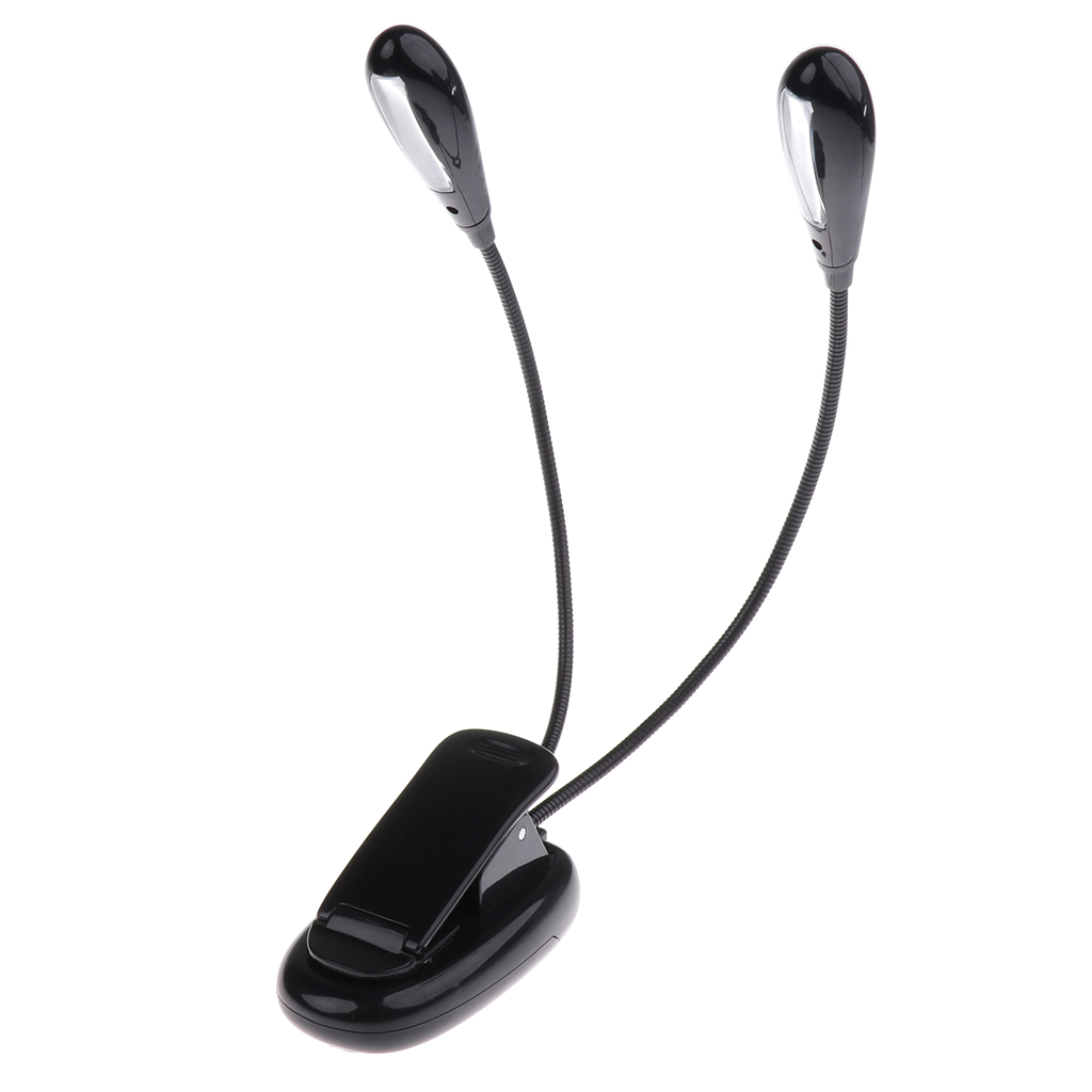 8 LED Music Stand Light Music Score Lamp Clip-on Reading Light