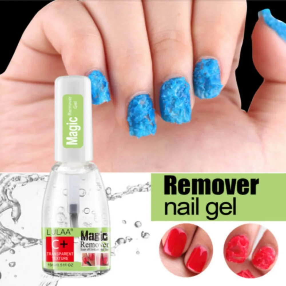 3-5 min. hurtig fjerner magisk fjerner gel neglelak 15ml soak-off uv led burst fjerner rensemiddel neglekunstværktøj manicure rensemiddel
