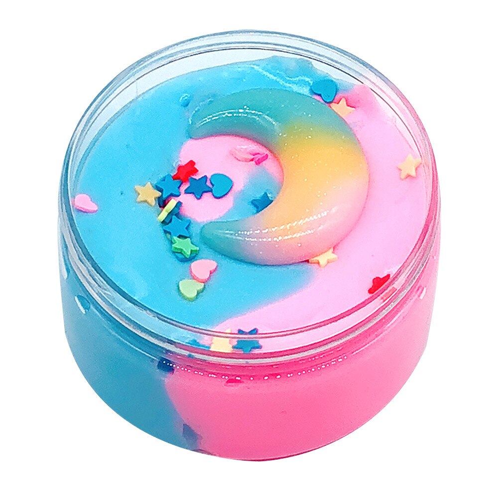 SchöNe Farbe Mischen Wolke Schleim Duftenden betonen freundlicher Modellierung Tonne Spielzeug freundlicher Lieblings juguetes para niños Brinquedos: C