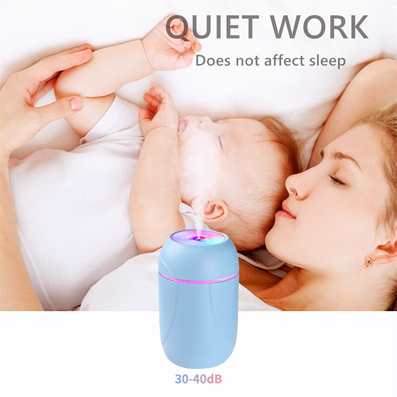 260Ml Slaapkamer Ultransonic Air H2o Luchtbevochtiger Aromatische Vaporizer Auto Usb Humidificador Geur Geur Geur Diffuser Mist Maker