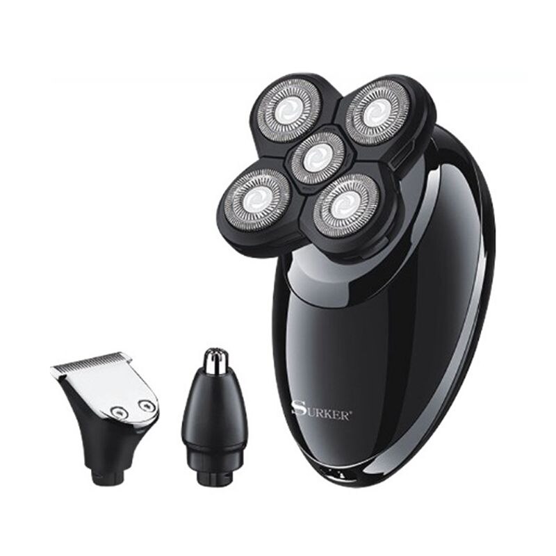 3in1 Powerful rotary electric shaver male face electric razor for men rechargeable beard shaving machine wet dry rotary shaver