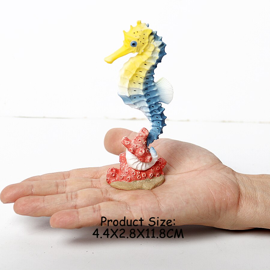 Realistic Sea Animals Figurines Orca Squid Sharks Dolphin Turtle Sailfish Octopus Figures Miniature Education Toys for Kids: Dark Khaki